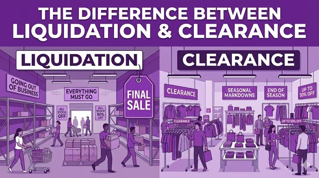 The Difference Between Liquidation and Clearance — And When to Use Each